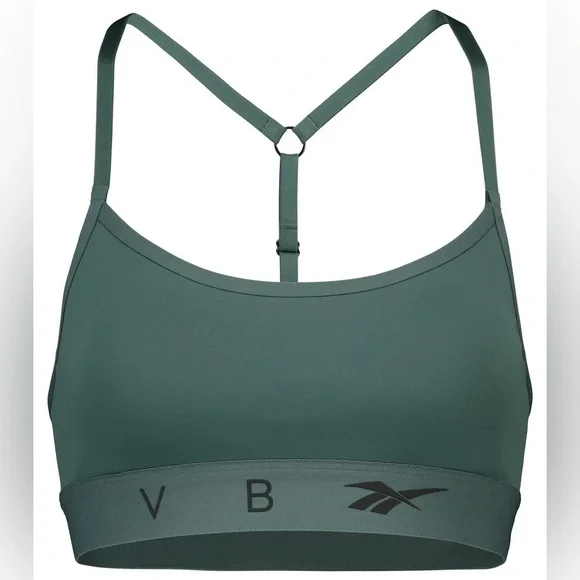 🟢 Reebok x Victoria Beckham chalk Green Sports Bra MED - Picture 1 of 9